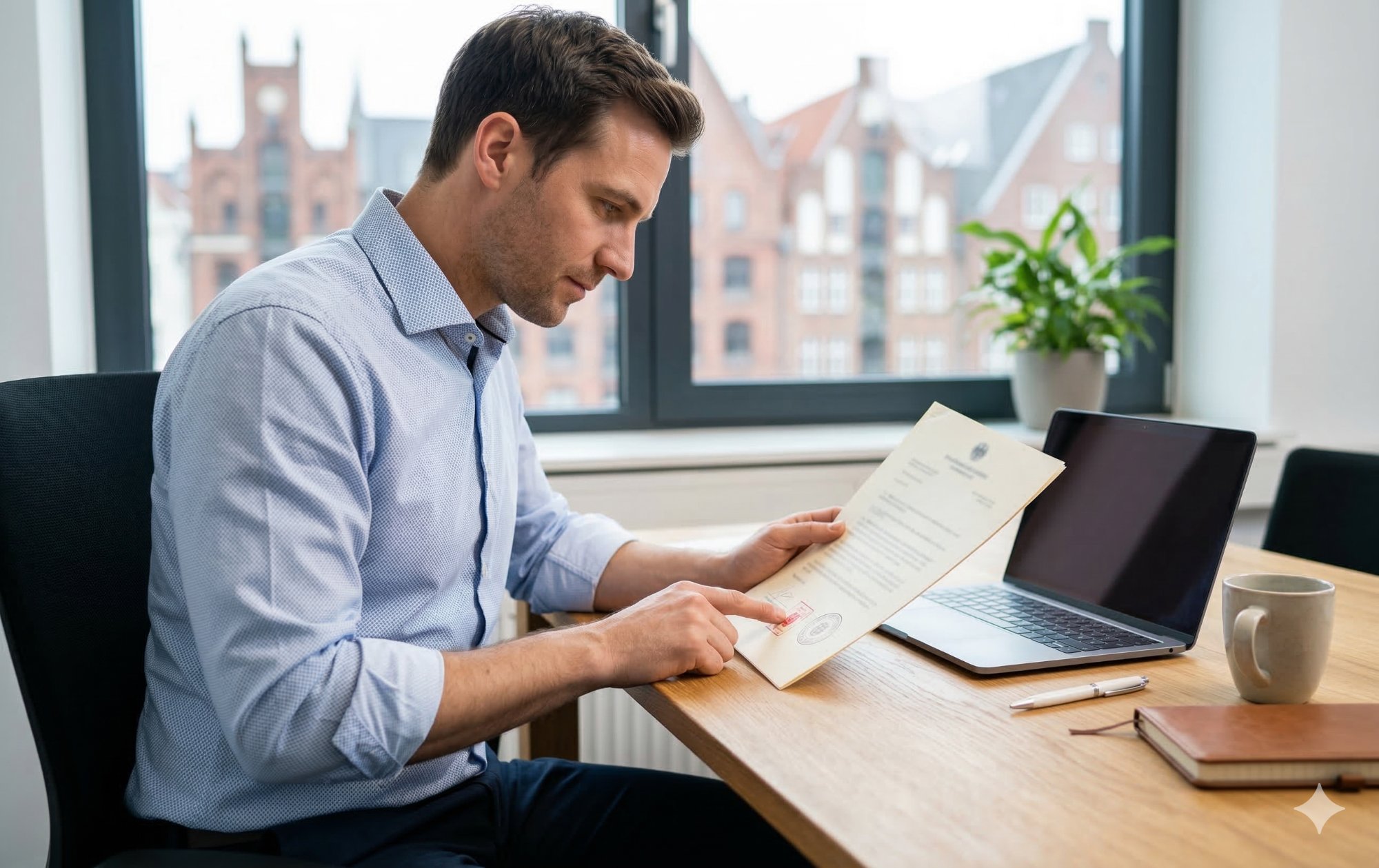 IHK-Zertifikat, Notizbuch und Stift auf Holzschreibtisch: Vorbereitung auf die Prüfung zum zertifizierten Verwalter